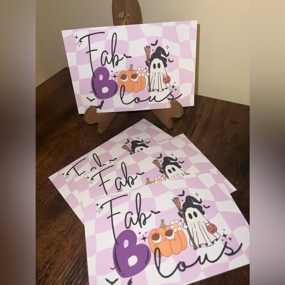 Fab-boo-lous thank you cards, Custom Cards